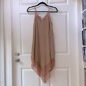 Mason Nude Silk Halter Dress